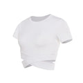 Women's Fitness T-shirts 2024 Clothing Gym Shirt Female Seamless Yoga Top Sportswear Crop Tops Sports Wear For Women T-shirt