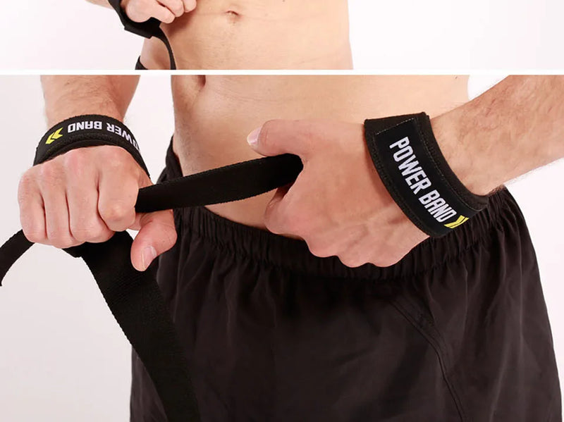 AOLIKES Weightlifting Wrist Straps Strength Training Adjustable Non-slip Gym Fitness Lifting Strap Wrist Support Grip Band