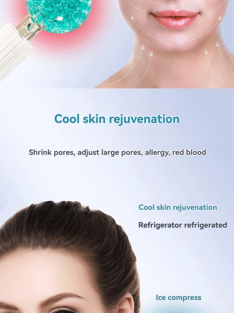 2Pcs Box LCE Globes For Facials Cooling LCE Balls For Face LCE RollerFacial Massager Freezer LCE Globes Tool For Face And Eyes