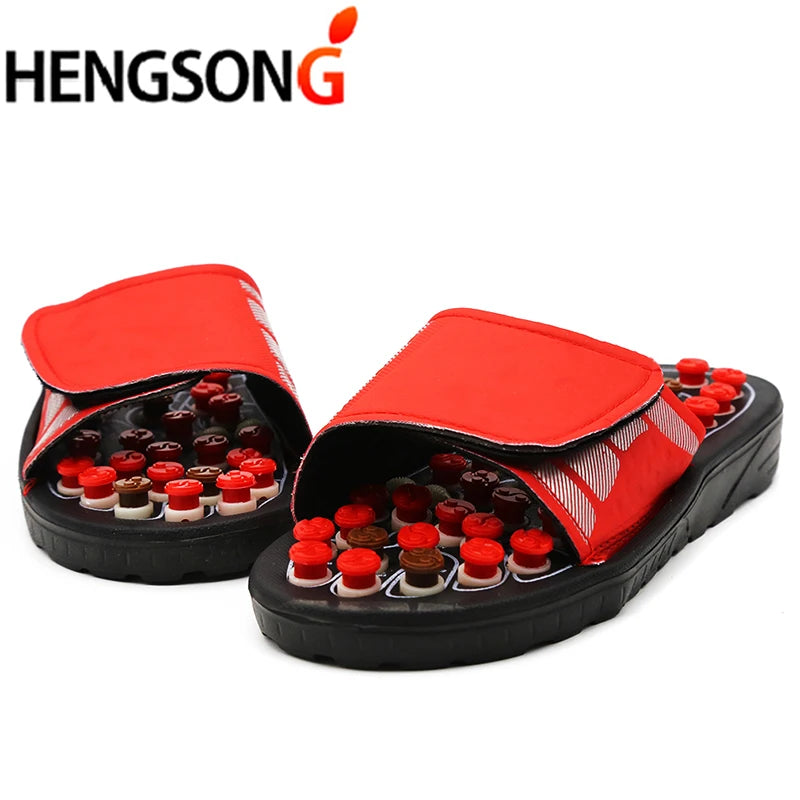 Acupoint Massage Slippers  Massager Shoes For Feet Unisex Home Flip Flop Health Care   Rotating  Feet Chinese Acupressure