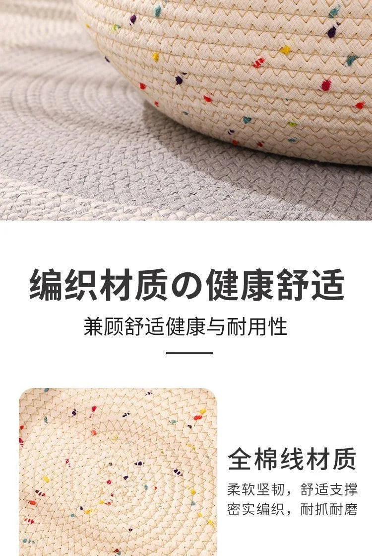 New Deep Sleep Comfort In Summer Cat Bed Iittle Mat Basket Small Dog House Products Pets Tent Cozy Cave Nest Indoor Cama
