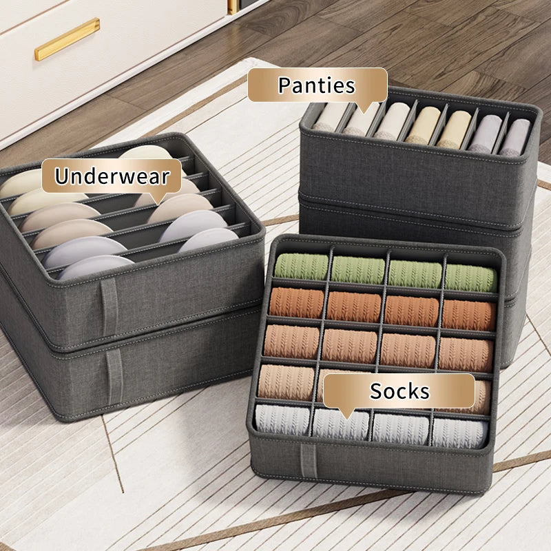 20/6/7/1 Grids Cation PP Sock Bra Pants Simplicity Organizers Of Cabinets And Drawers Home Sorting Boxes Storage Organizer Box
