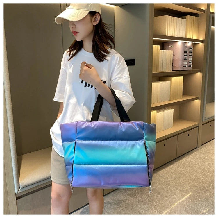 Yoga Mat Bag Women Gym Bag Tote Fitness Sports Large Capacity Travel Shoulder Bag Zipper Storage Bags Winter Ladies Wet Dry Pack