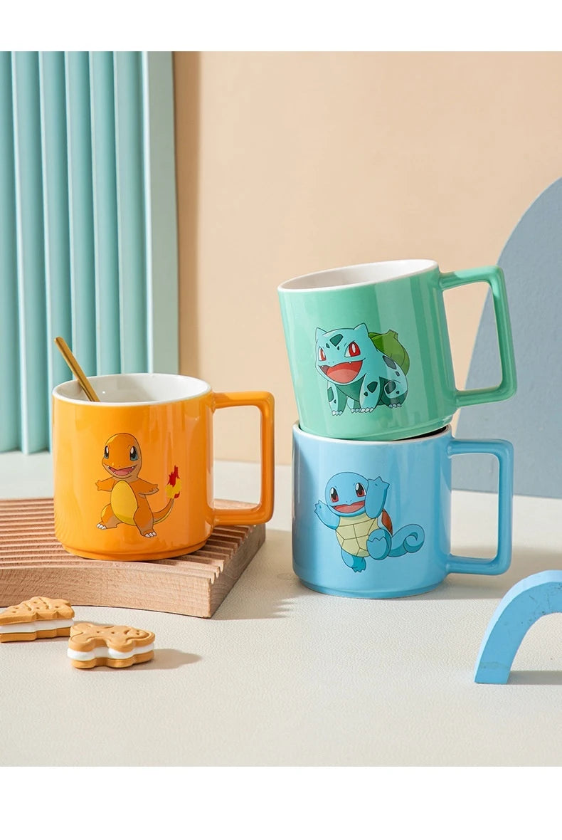 Cartoon Pokemon Pikachu Mug Breakfast Milk Cup Cute Drink Tableware Ceramic Coffee Cup Gift Dessert Kawaii Drinkware Kitchen