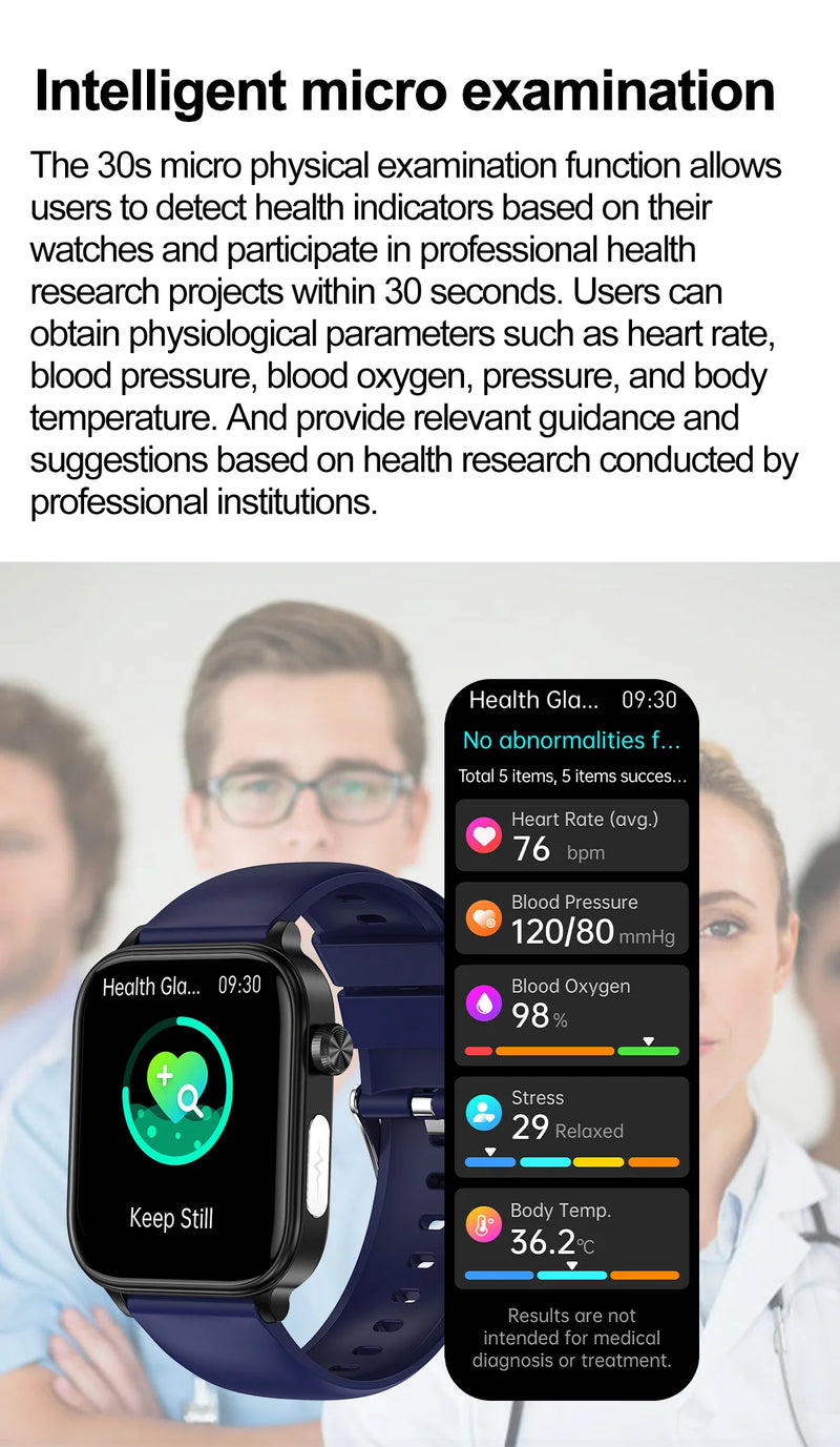 2025 New ECG+PPG Monitoring Smart Watch Women Blood pressure Blood Lipid Uric Acid Women Menstrual Health Tracker Smartwatches
