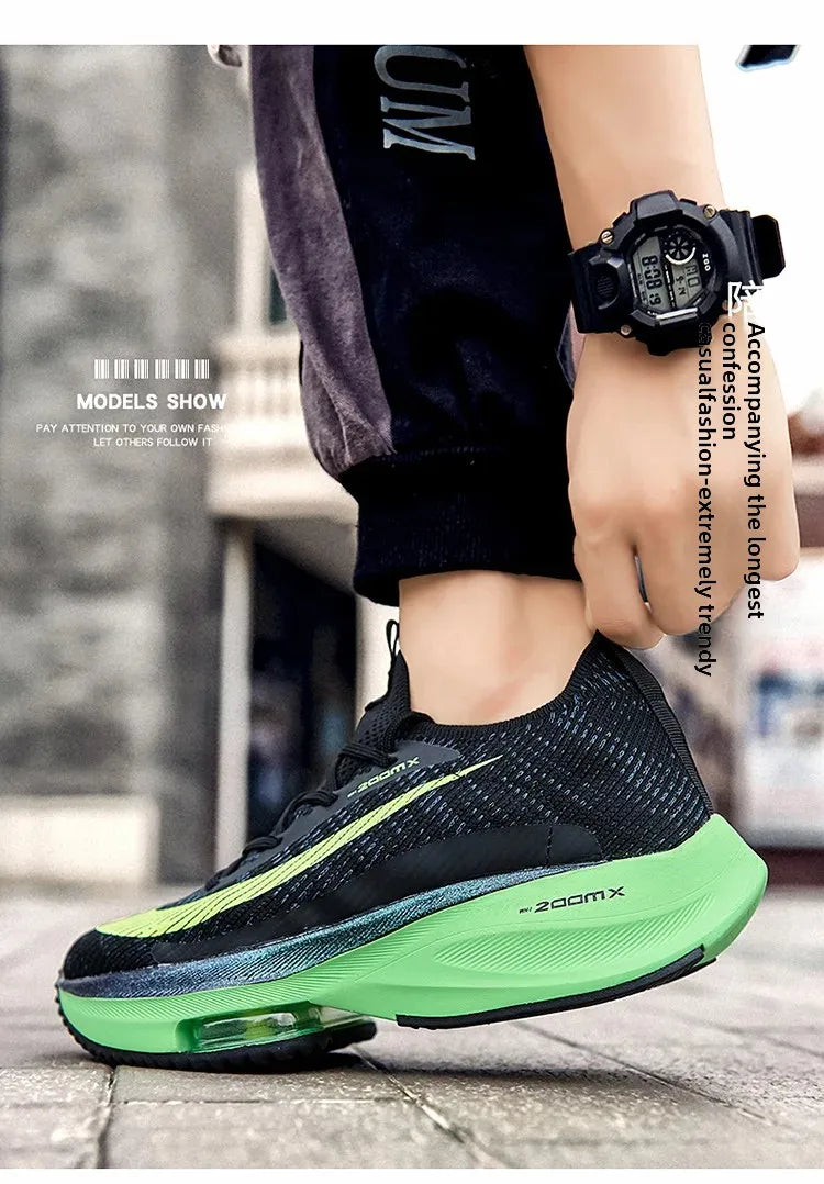 Plus Size New 2024 Spring Air Cushion Sports Men's Running Shoes Unique Fashionable Trendy Lightweight Men's Footwear From China