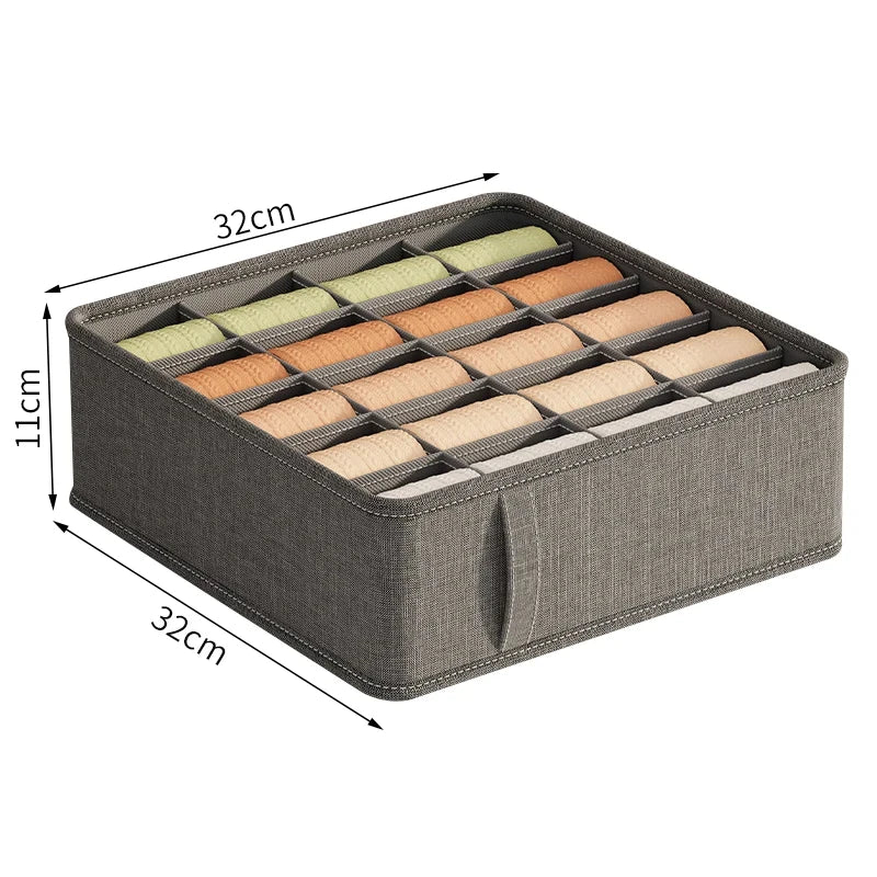 20/6/7/1 Grids Cation PP Sock Bra Pants Simplicity Organizers Of Cabinets And Drawers Home Sorting Boxes Storage Organizer Box