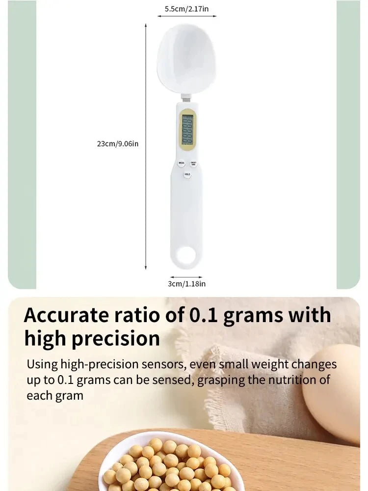 500g Electronic Kitchen Scale Coffee Scoop Digital Measurement With LCD Display Dog Food Milk Powder Tea Weighing Baking Tools
