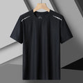 Women Running T-Shirt Reflective High Elastic Breathable Running Sports T-Shirt Summer Quick-Drying Ice Silk Cool Short Sleeves