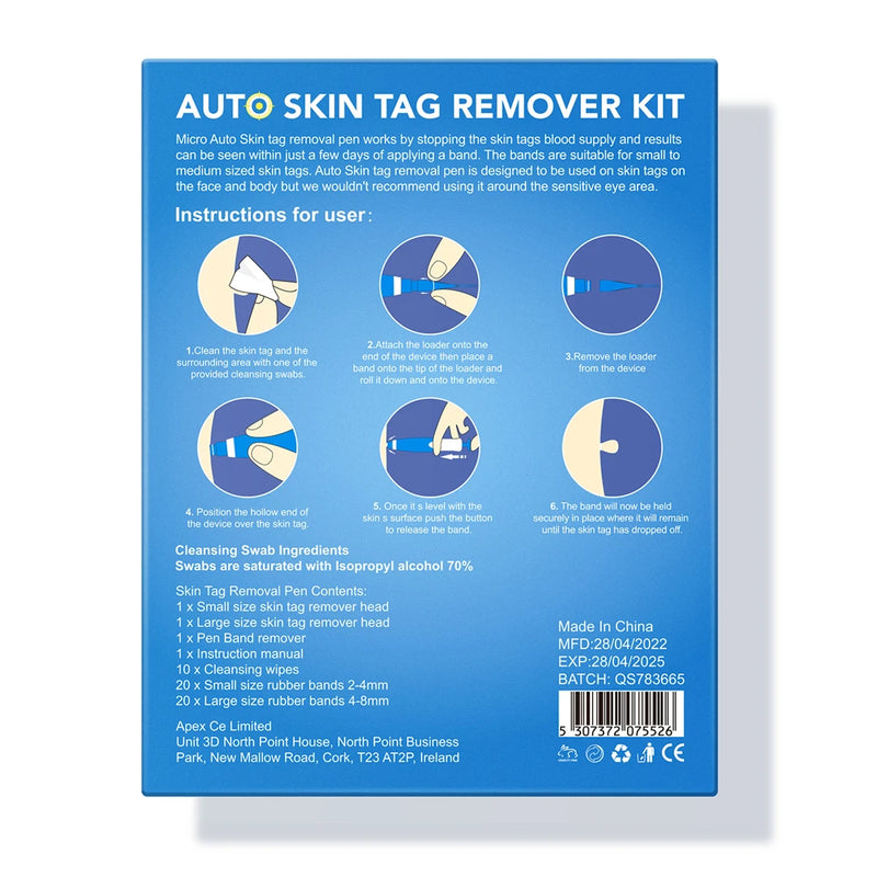 2 IN 1 Auto Micro Skin Tag Remover Device Standard And Micro Skin Tag Removal Kit Adult Mole Wart Remover Face Care Beauty Tools