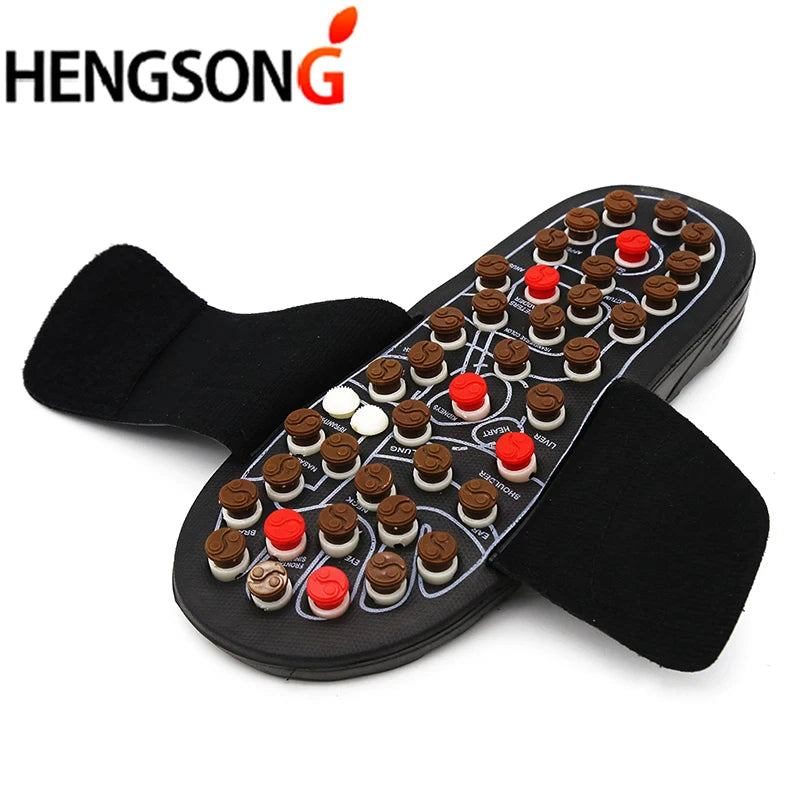 Acupoint Massage Slippers  Massager Shoes For Feet Unisex Home Flip Flop Health Care   Rotating  Feet Chinese Acupressure
