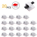 10/20/50/100pcs Cable Clips, Adhesive Cable Organizer Cord Holder, Durable Strong Cable Wire Management for Car, Office and Home