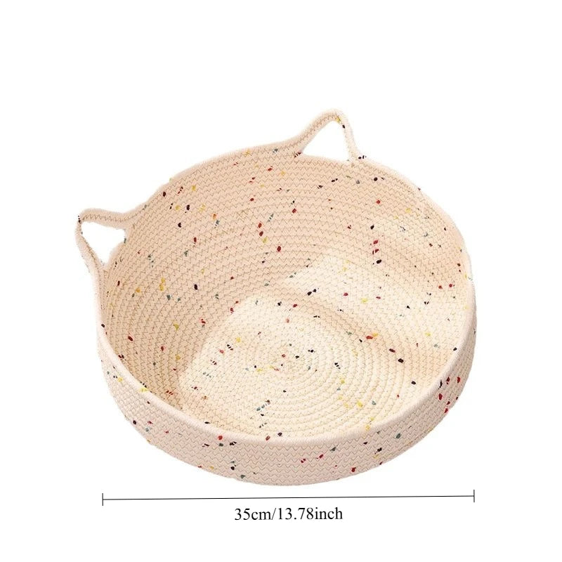 New Deep Sleep Comfort In Summer Cat Bed Iittle Mat Basket Small Dog House Products Pets Tent Cozy Cave Nest Indoor Cama