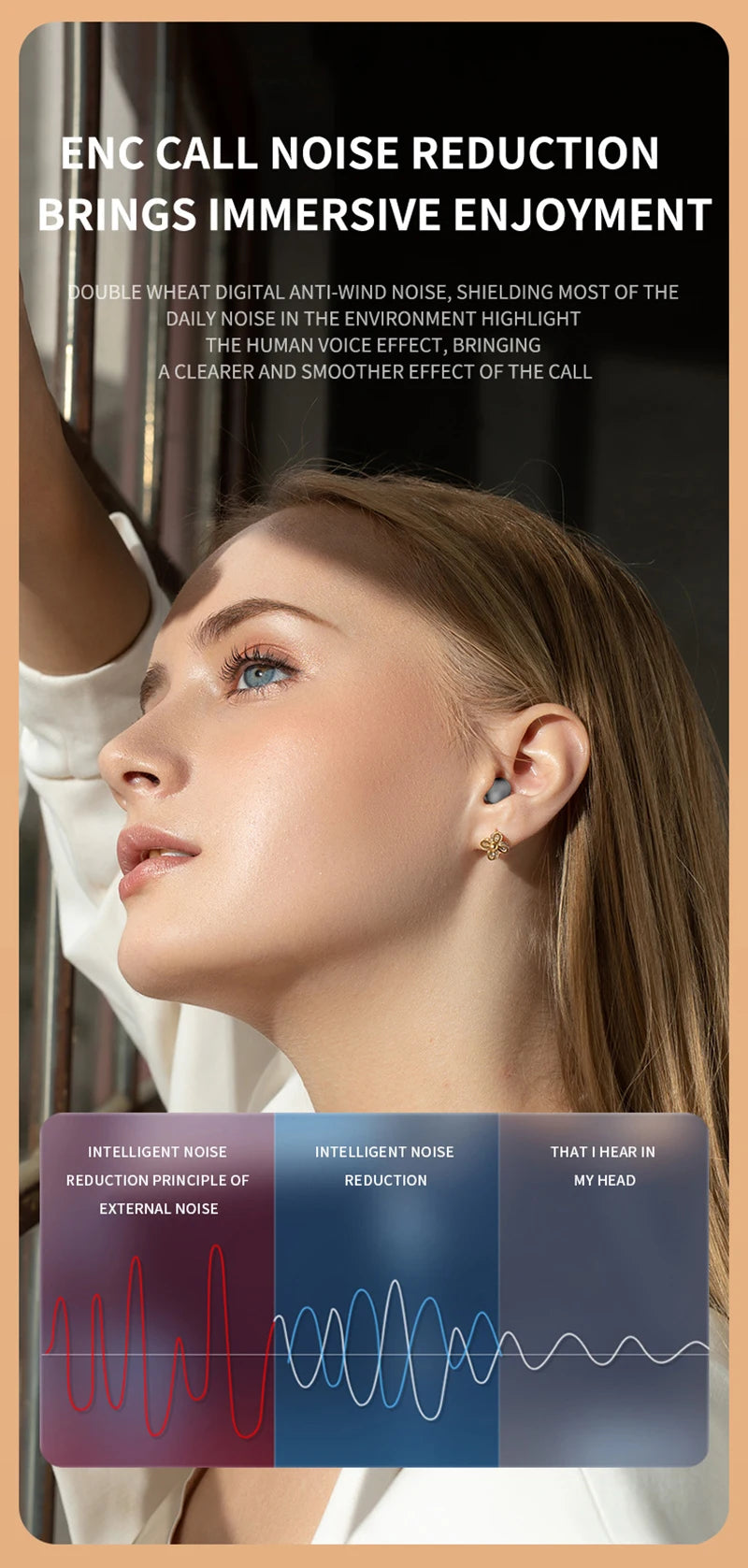 Xiaomi Mini Wireless Bluetooth 5.3 Headset Small Earbuds Sleep Work Music Sports Invisible HD HIFI Bass Sound Quality Earphones