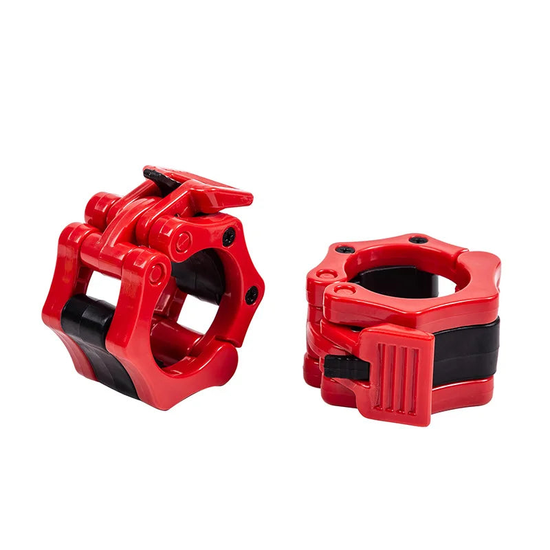 2.5CM 2pcs Barbell Clamps Spin Lock Collars Weight Bar Clips for Weightlifting Strength Training Gym Fitness Equipment