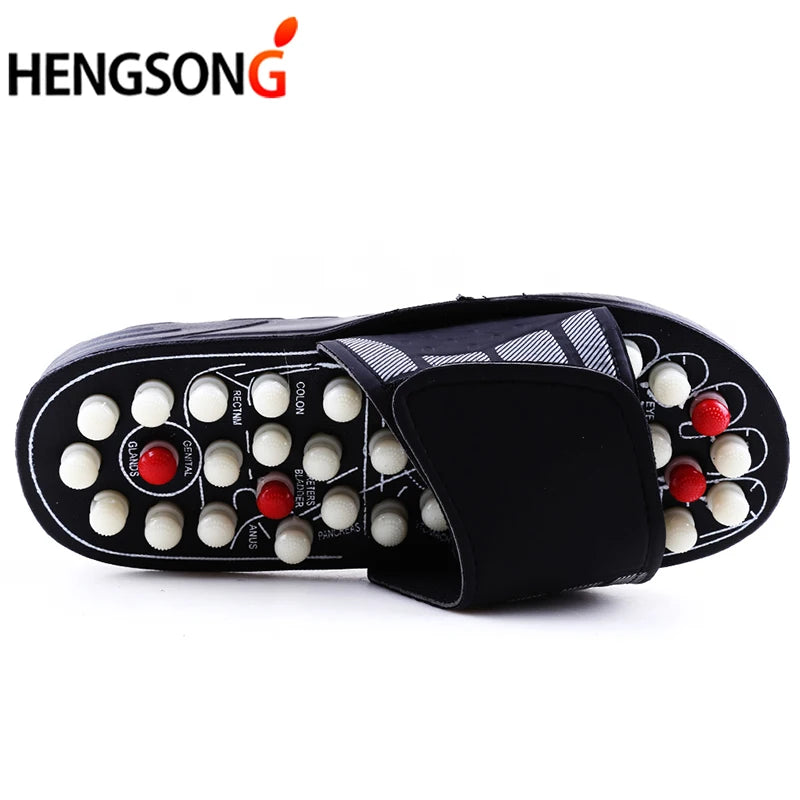 Acupoint Massage Slippers  Massager Shoes For Feet Unisex Home Flip Flop Health Care   Rotating  Feet Chinese Acupressure