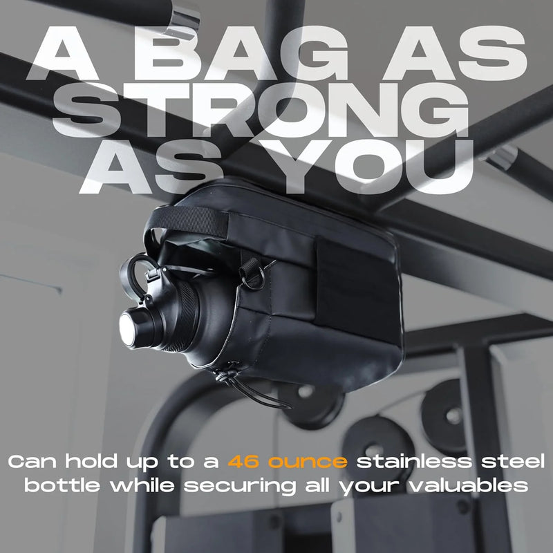 Gym Water Bottle Magnetic Bag-Ultra-Light Water-Resistant, Multi-Way Wear with Adjustable Straps for Fitness