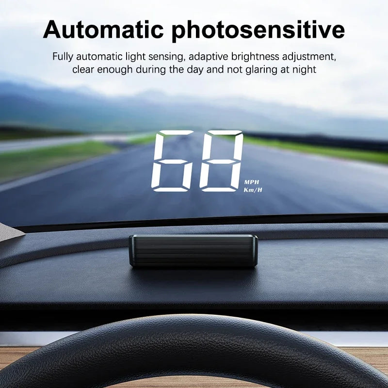 Xiaomi Car Head Up HD Electronics Accessories Display  GPS Speedometer Speed KMH Digital HUD Windshield Projector New Style