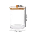 Acrylic Storage Box Bathroom Jar Makeup Organizer Cotton Round Pad Holder Cotton Holder Dispenser with Bamboo Lid Clear Plastic