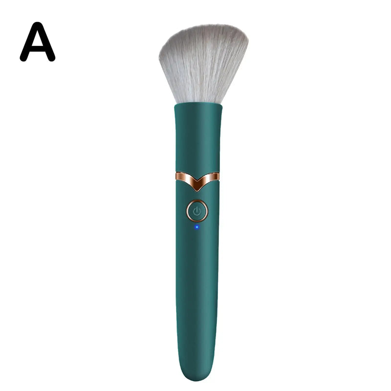 Electric Cosmetic Brush Foundation Blush Loose Powder Brush Beauty Tools Washable Vibration Rechargeable Makeup Brush Tools