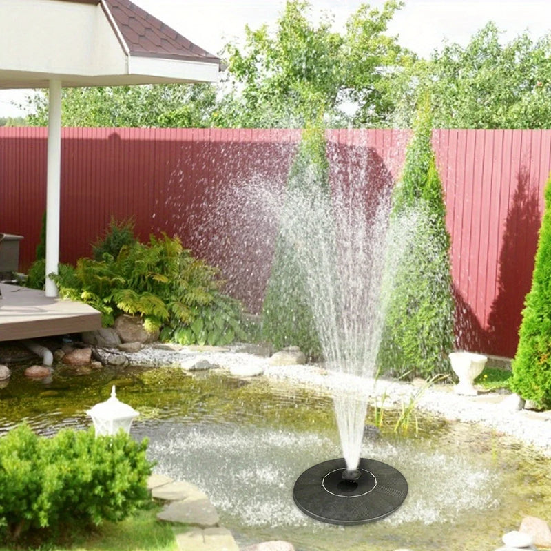 1pc Solar Fountain Outdoor Pool Solar Fountain Pump Essential In Summer Suitable For Ponds Swimming Pools Gardens