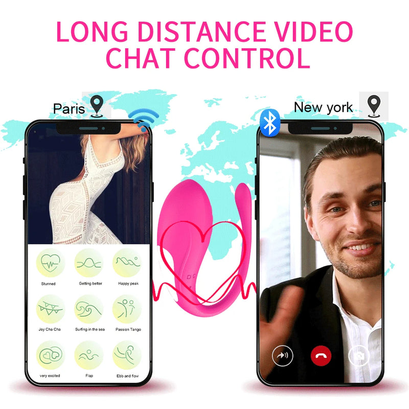APP Controlled Vaginal Vibrators G Spot 9 Speed Anal Vibrating Egg Massager Wearable Stimulator Adult Sex Toys for Women Couples