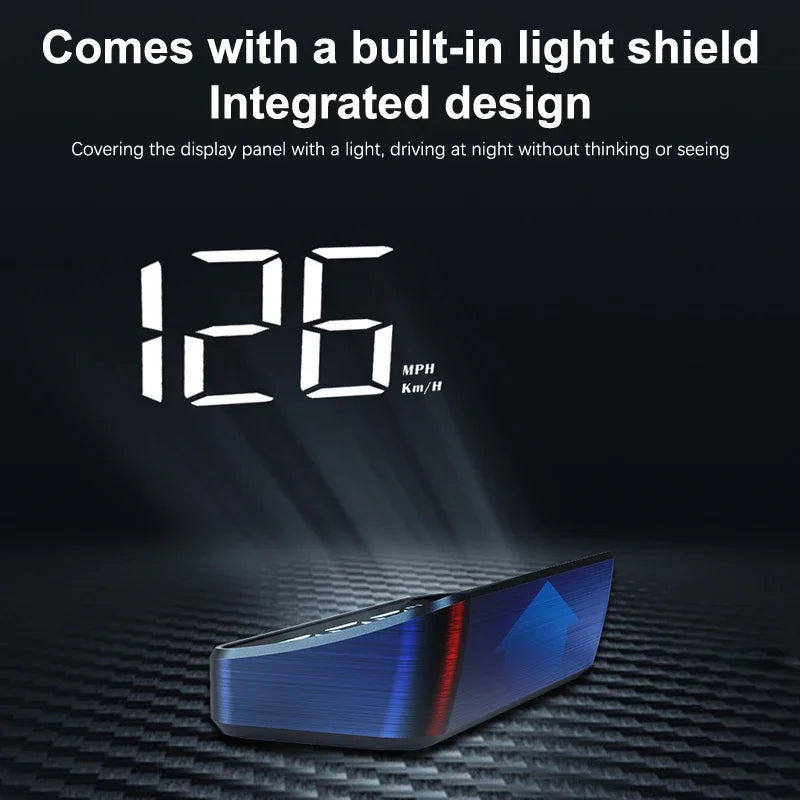 Xiaomi Car Head Up HD Electronics Accessories Display  GPS Speedometer Speed KMH Digital HUD Windshield Projector New Style
