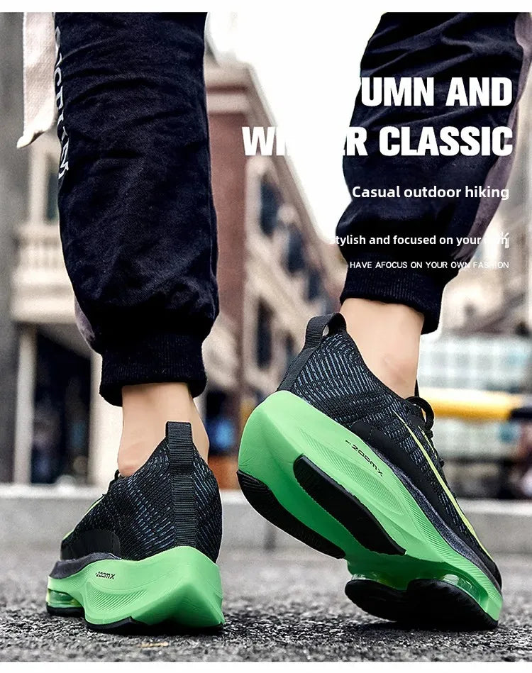 Plus Size New 2024 Spring Air Cushion Sports Men's Running Shoes Unique Fashionable Trendy Lightweight Men's Footwear From China