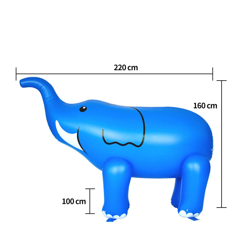Swimming Pool Inflatable Water Jet Elephant Outdoor Lawn Sprinkler Play Elephant Fountain Air Cushion Folding Water Jet Doll
