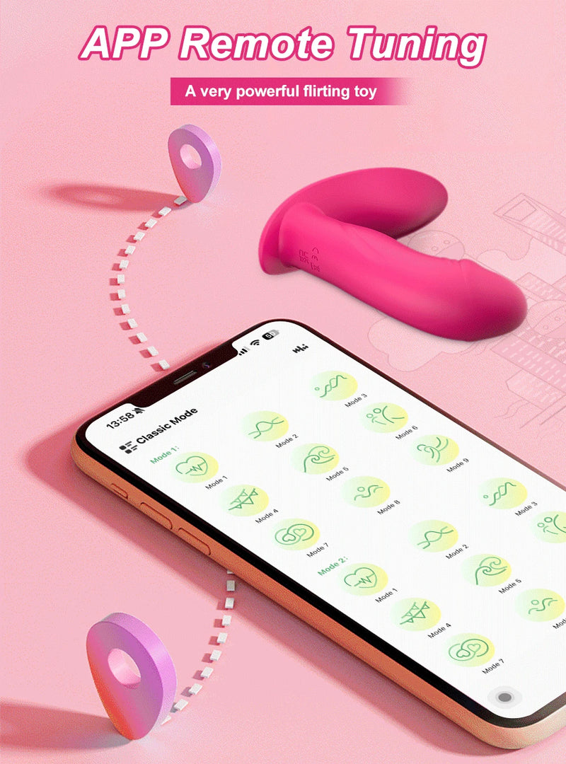 APP Control Wearable Dildo Vibrator for Women Clitoris Stimulator G-Spot Massager Female Anal Butt Plug Vibrating Adult Sex Toys