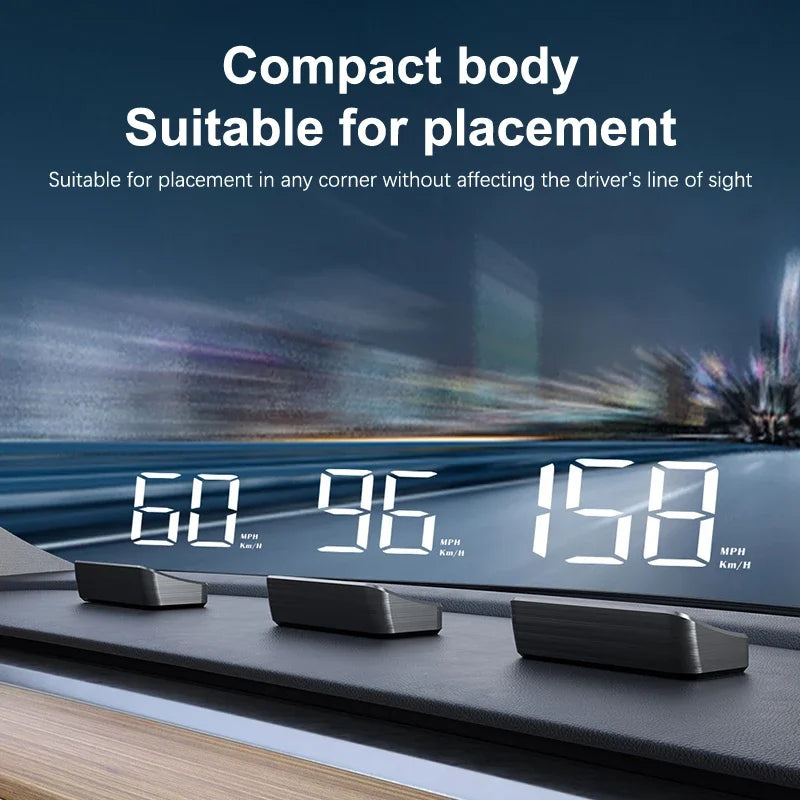 Xiaomi Car Head Up HD Electronics Accessories Display  GPS Speedometer Speed KMH Digital HUD Windshield Projector New Style