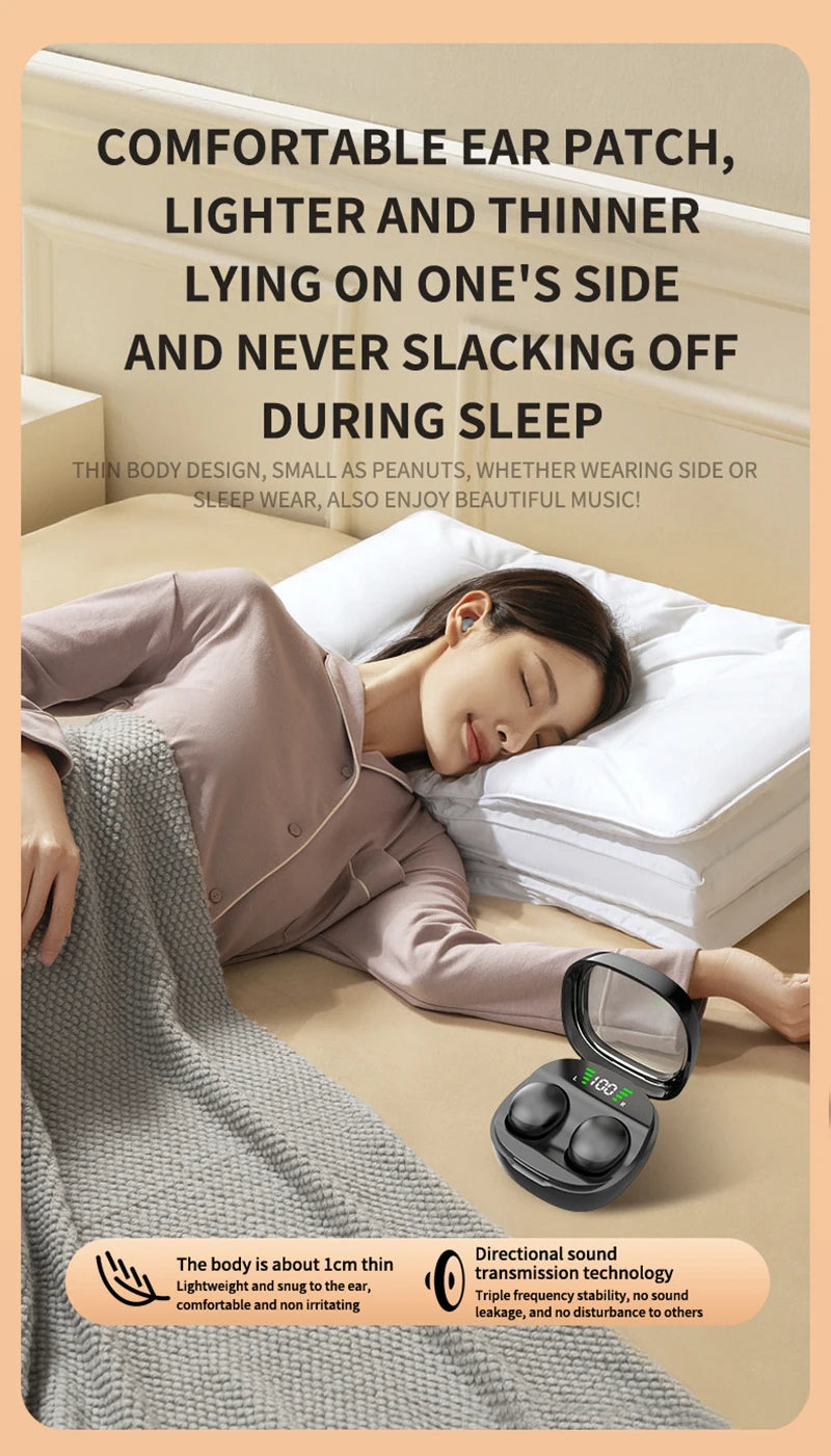 Xiaomi Mini Wireless Bluetooth 5.3 Headset Small Earbuds Sleep Work Music Sports Invisible HD HIFI Bass Sound Quality Earphones
