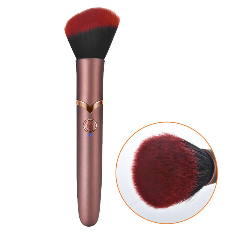 Electric Cosmetic Brush Foundation Blush Loose Powder Brush Beauty Tools Washable Vibration Rechargeable Makeup Brush Tools