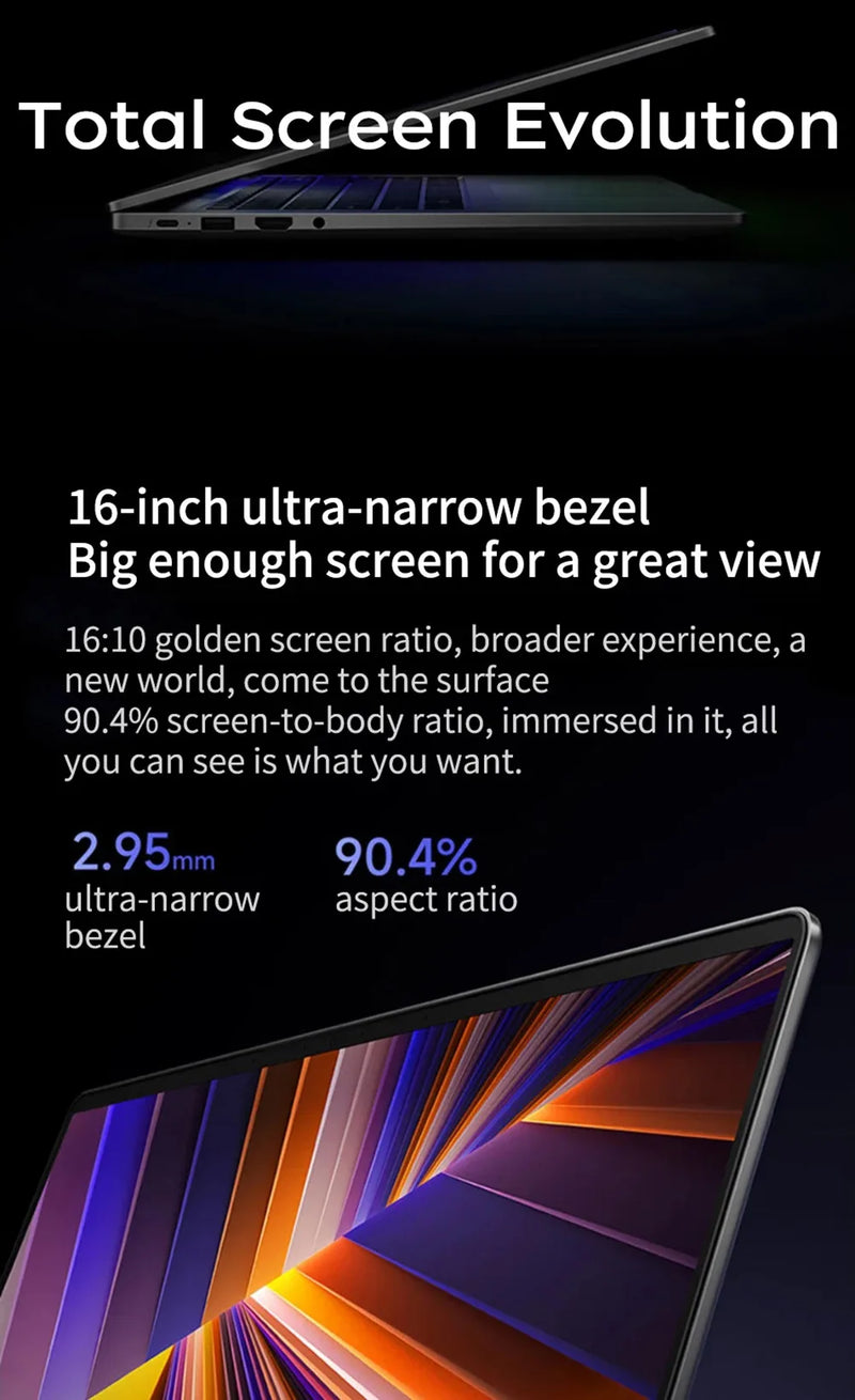 【Moscow Warehouse】Xiaomi RedmiBook 16 2024 New i5-13420H/13500H/12450H 16G 512G 16inch Screen JYU4577CN/JYU4585CN/JYU4614CN