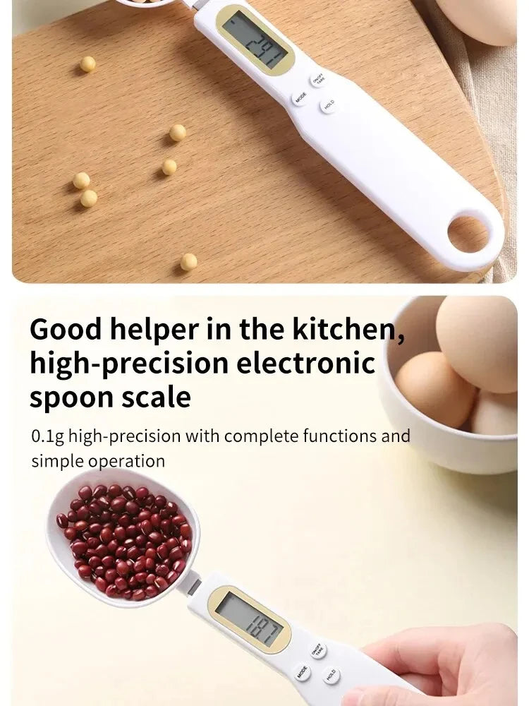 500g Electronic Kitchen Scale Coffee Scoop Digital Measurement With LCD Display Dog Food Milk Powder Tea Weighing Baking Tools