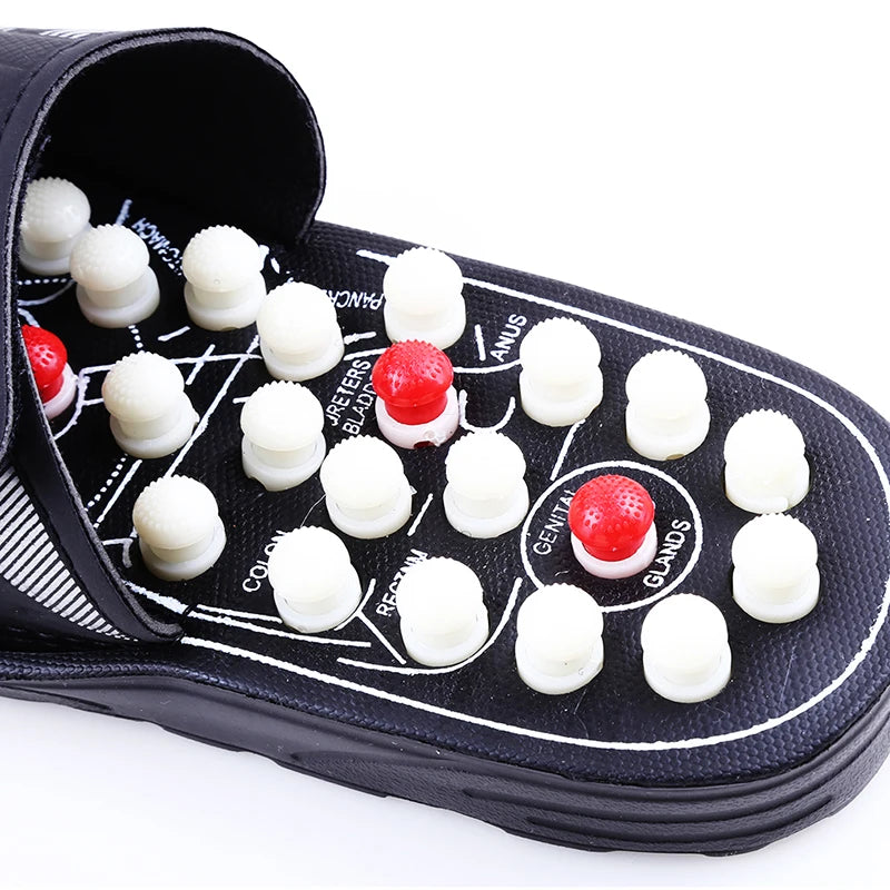 Acupoint Massage Slippers  Massager Shoes For Feet Unisex Home Flip Flop Health Care   Rotating  Feet Chinese Acupressure