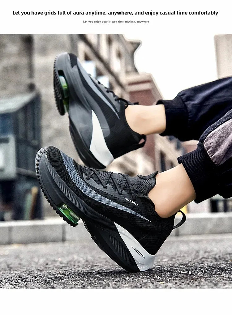 Plus Size New 2024 Spring Air Cushion Sports Men's Running Shoes Unique Fashionable Trendy Lightweight Men's Footwear From China