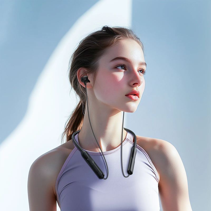 ACEFAST N3 Neckband Wireless Bluetooth 5.4 Earphone 30dB ANC Noise Cancelling Earbuds 60 Hours longtime Use Music Sport Earphone