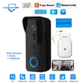 5G 2.4G WiFi Video Doorbell 1080P Tuya Smart Outdoor Wireless Intercom Waterproof Wireless Camera with AC/DC Power Ringing Bell