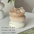 350/400ml Clear Heat Resistant Glass Coffee Mug Glass Latte Cup Milk Water Cocktail Glass Cup Dropshipping Small Niche Design