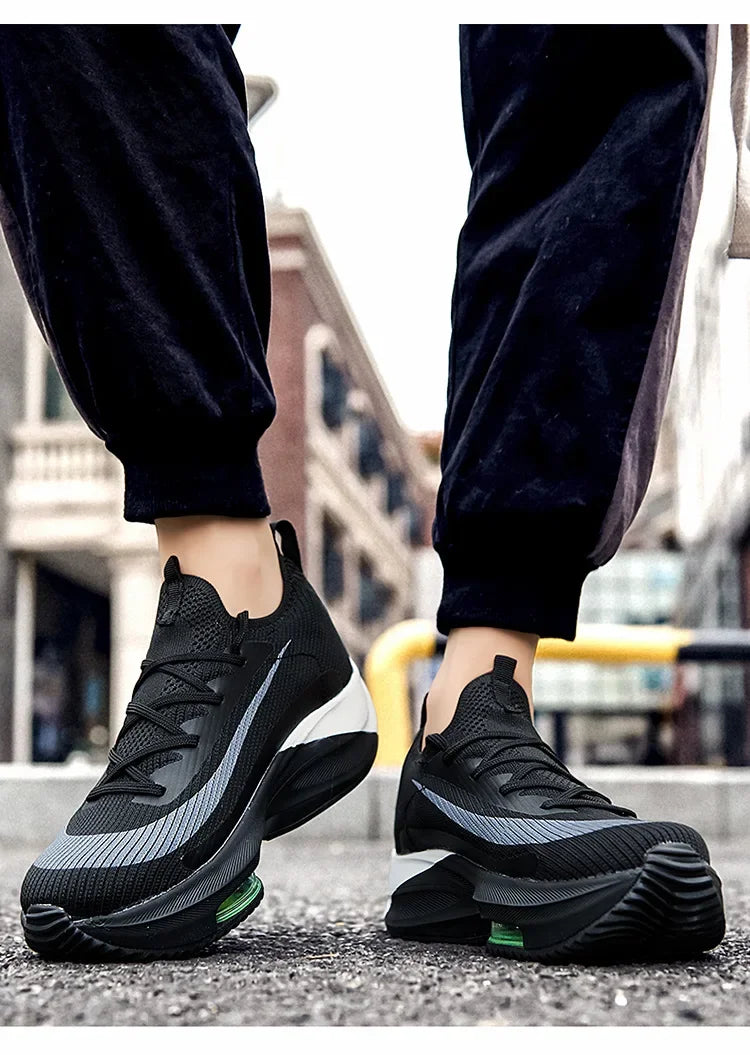 Plus Size New 2024 Spring Air Cushion Sports Men's Running Shoes Unique Fashionable Trendy Lightweight Men's Footwear From China