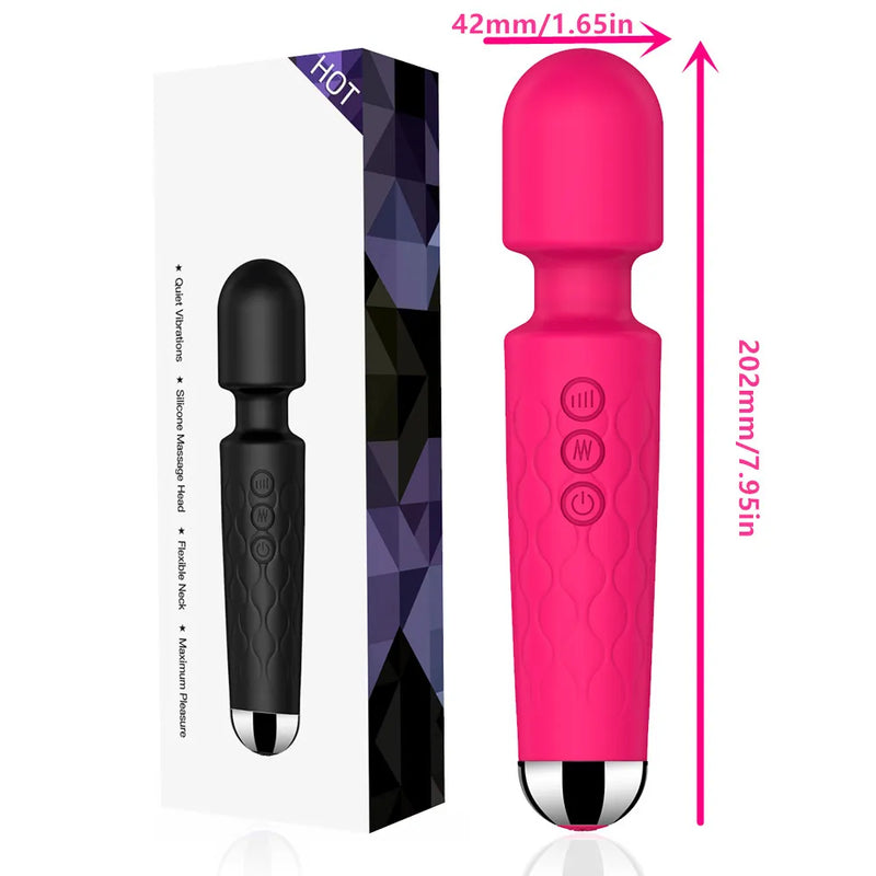 Powerful Clitoris Vibrators USB Recharge AV Vibrator Massager Sexual Wellness Erotic Sex Toys for Women Adult Product G Spot