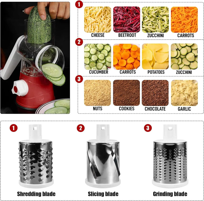 Grater Rotary - 3 in 1