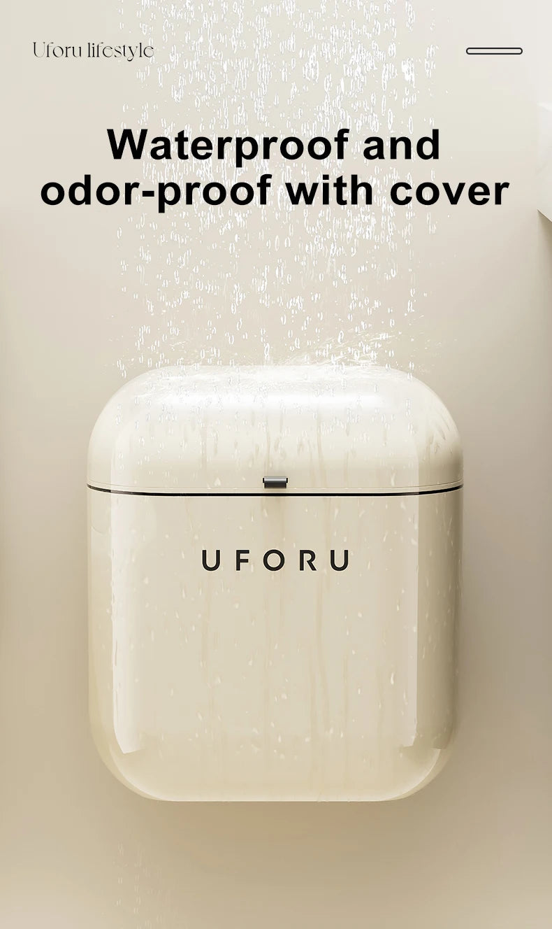 "UFORU household Large Capacity Wall-mounted  Trash Can  Kitchen storage organization"