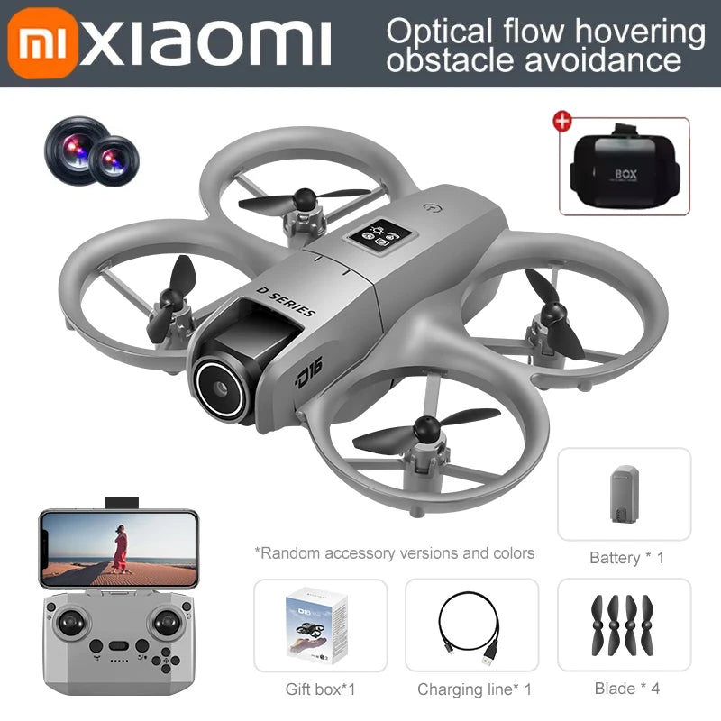 Xiaomi D16 Drone 8K Aerial HD Profesional Dual-camera Helicopter Optical Flow GPS Positioning Avoidance Bushless Motor Drone UAV