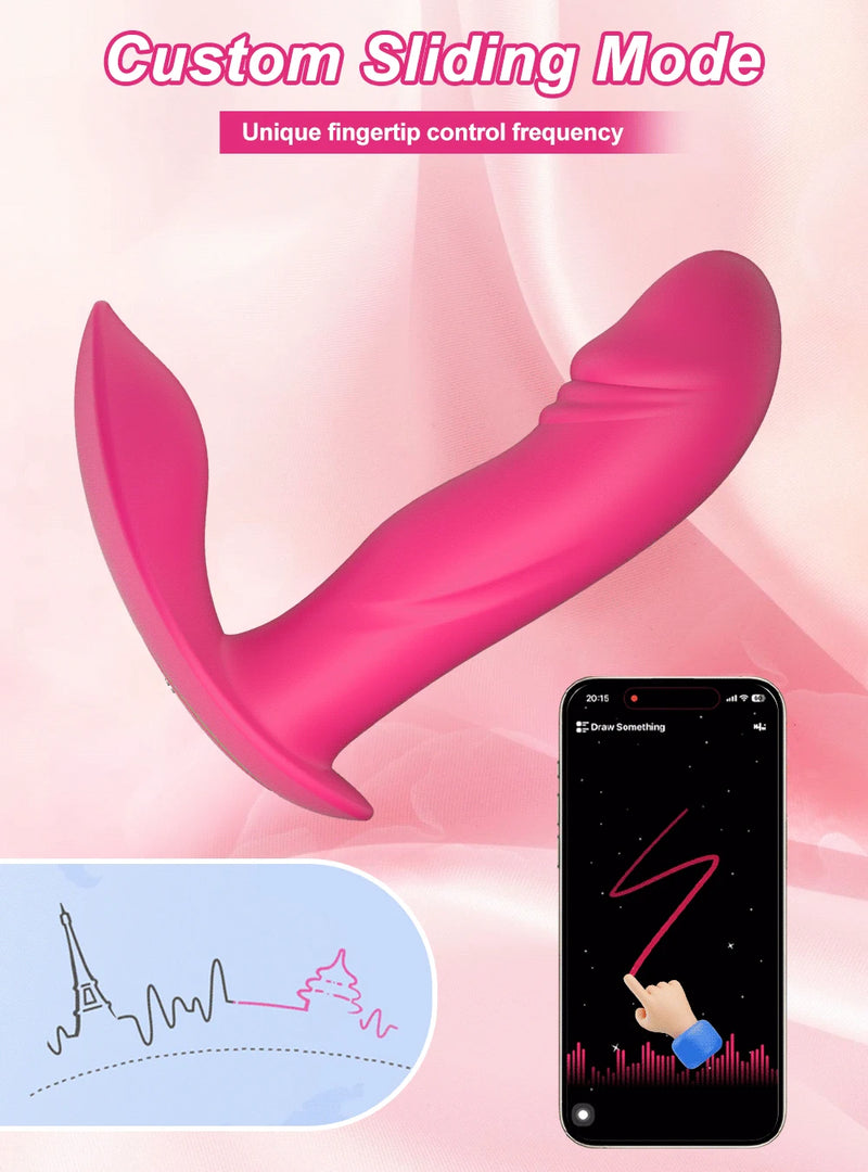 APP Control Wearable Dildo Vibrator for Women Clitoris Stimulator G-Spot Massager Female Anal Butt Plug Vibrating Adult Sex Toys