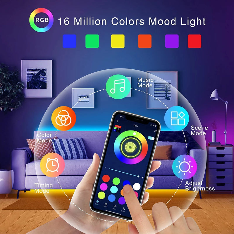 5V USB Led Strip Lights 5m 10m 20m 30m Led Room Light Flexible Ribbon Luces Led Tape for Home Room Bedroom Decor TV Backlight