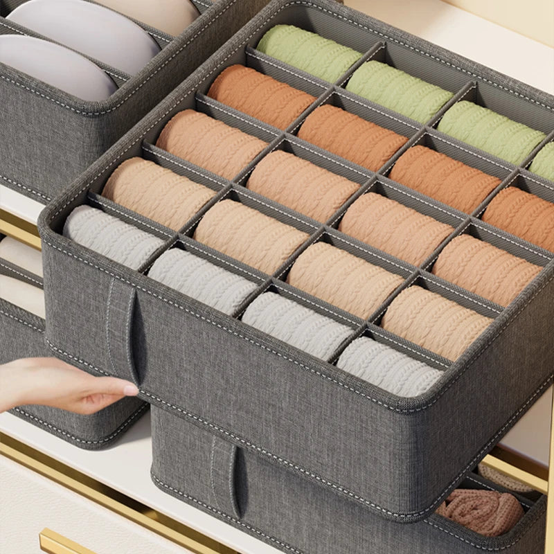20/6/7/1 Grids Cation PP Sock Bra Pants Simplicity Organizers Of Cabinets And Drawers Home Sorting Boxes Storage Organizer Box