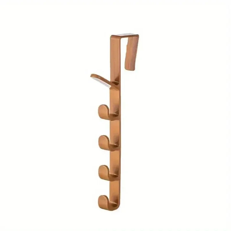 1pcs Bedroom By Hanger Clothes Hanging Rack Over The By Plastic Home Storage Organization Hooks, Purse Holder For Bags Rails