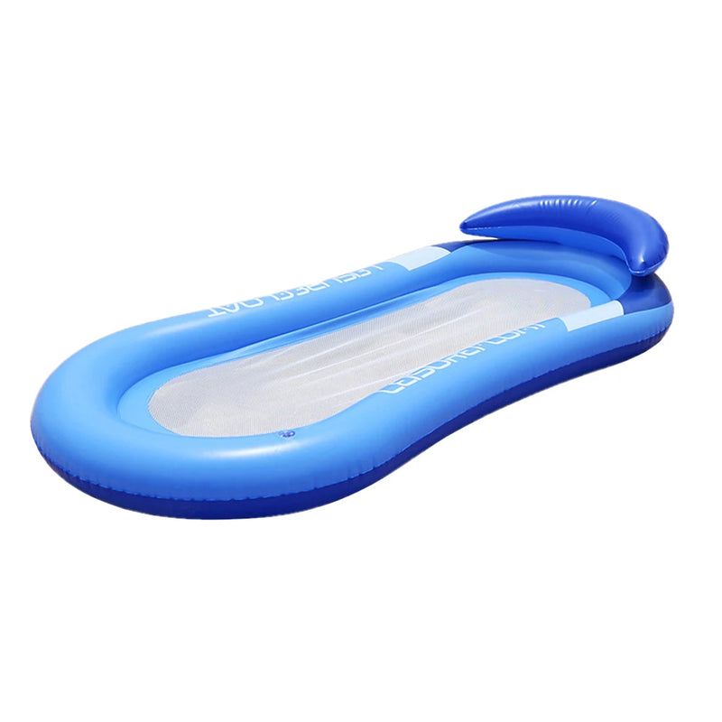 2024 Outdoor Foldable Water Hammock Inflatable Floating Swimming Pool Mattress Party Lounge Bed Beach Sports Recliner Recreation